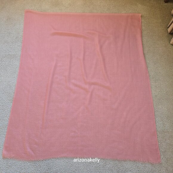 Ovcio Featherlight Cashmere Scarf in Azalea Pink - Picture 12 of 12